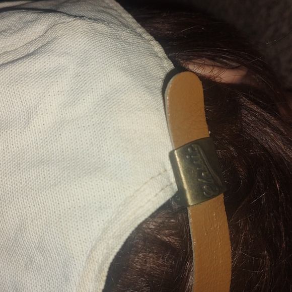 Vtg NCAA Iowa State Cyclones Embroidered Logo Leather Strapback Hat Cap - Picture 7 of 10